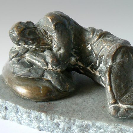 Csikai Márta - Jákob álma - részlet, bronz, kő, 1996