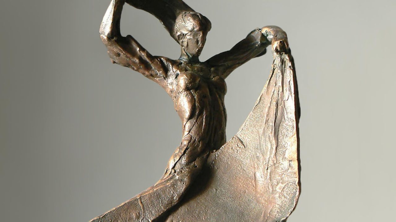 Csikai Márta - Táncosnő - részlet, bronz, 2010